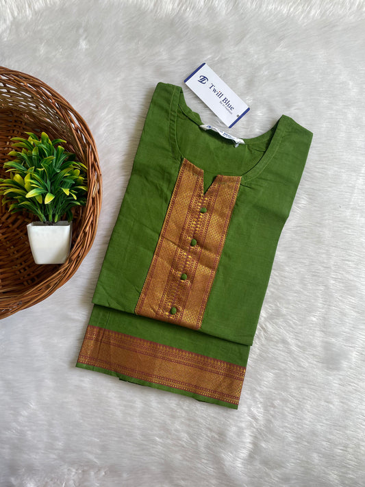 Chettinad Cotton Silk Kurtis