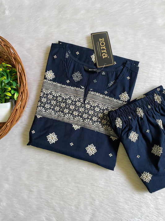 Premium Vatican Silk Kurta Pant Sets(Blue)