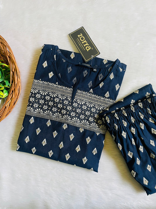 Premium Vatican Silk Kurta Pant Sets(Blue)