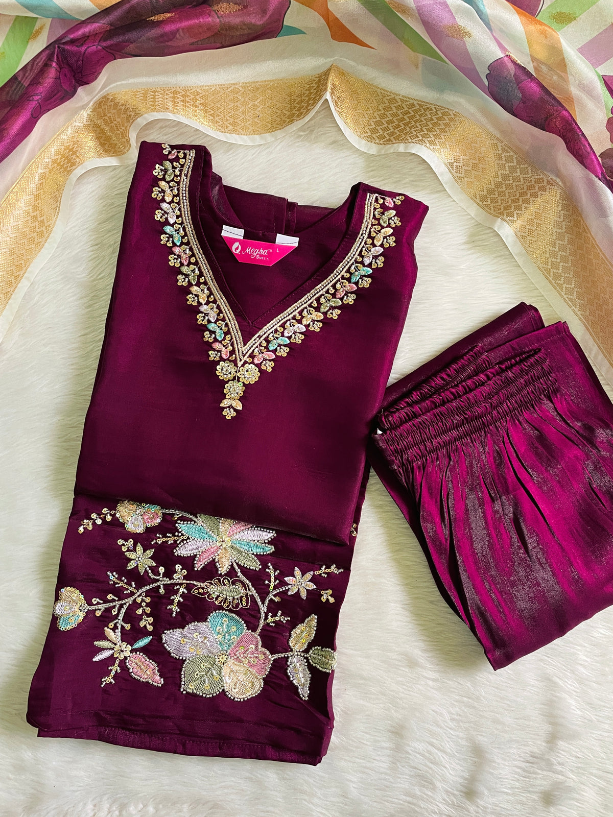 Festive Wear Kurta Sets with Lining (JOY069)