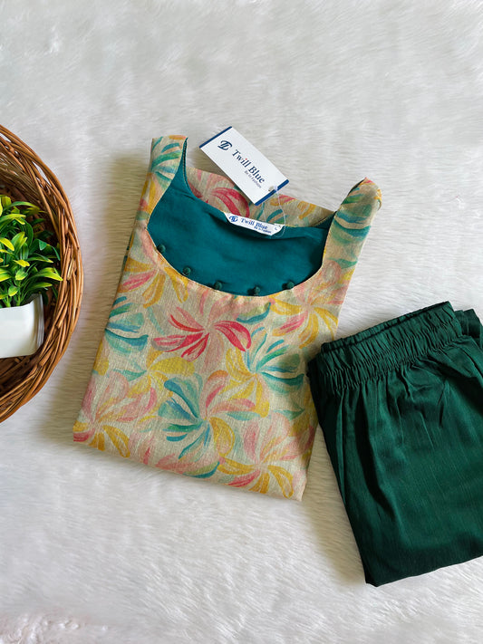 Premium Tissue Kurta Pant Sets