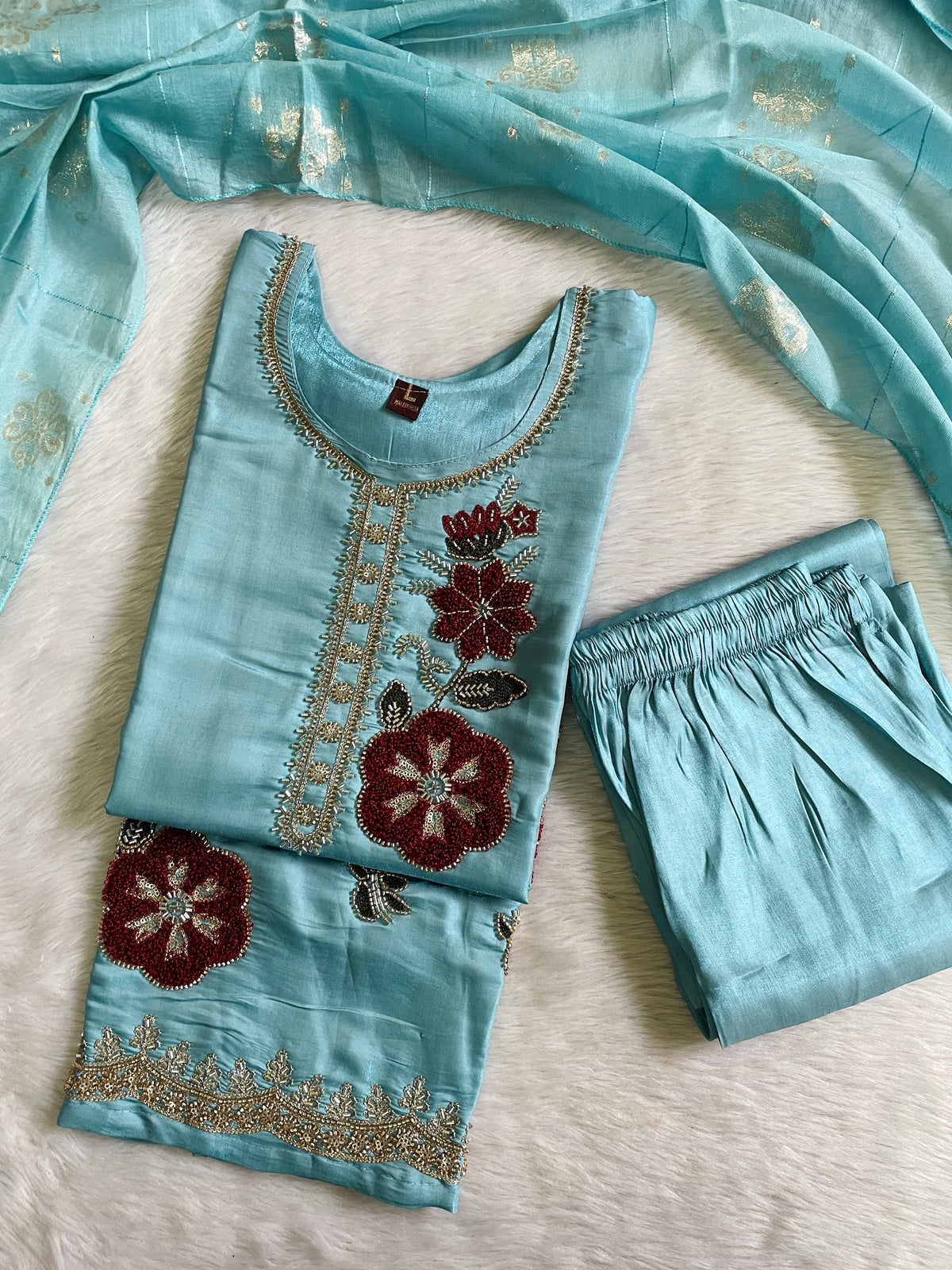 Festive Wear Kurta Sets with Lining (JOY069)