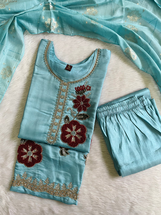 Festive Wear Kurta Sets with Lining (JOY069)