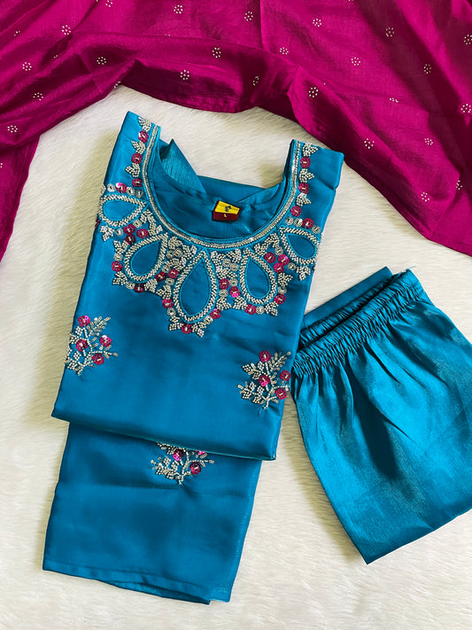 Festive Wear Kurta Sets with Lining (JOY069)