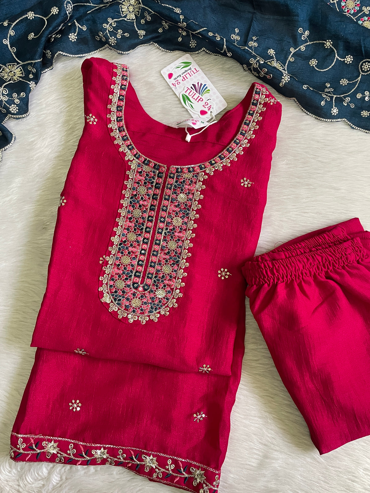 Festive Wear Kurta Sets with Lining (JOY069)