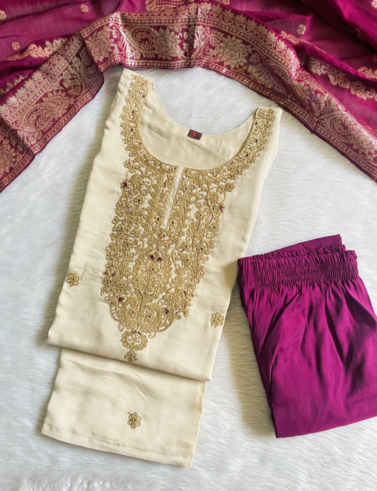 Festive Wear Kurta Sets with Lining (JOY069)