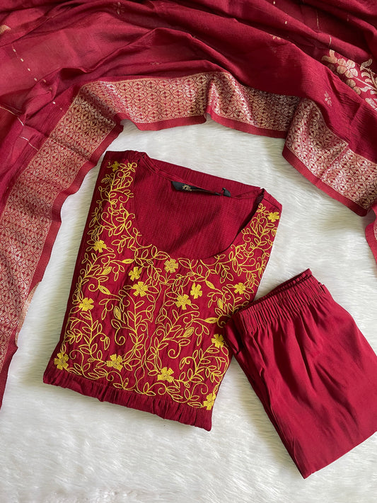 Roman Silk 3pc Kurta Sets