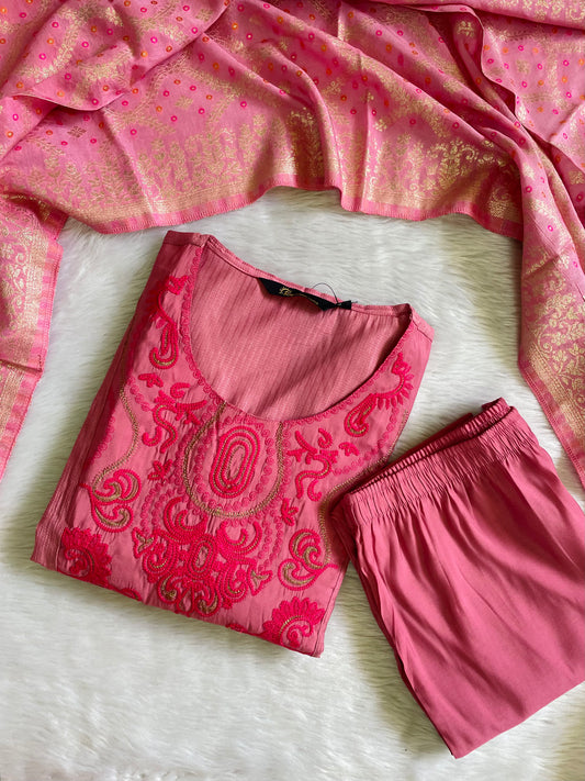 Roman Silk 3pc Kurta Sets