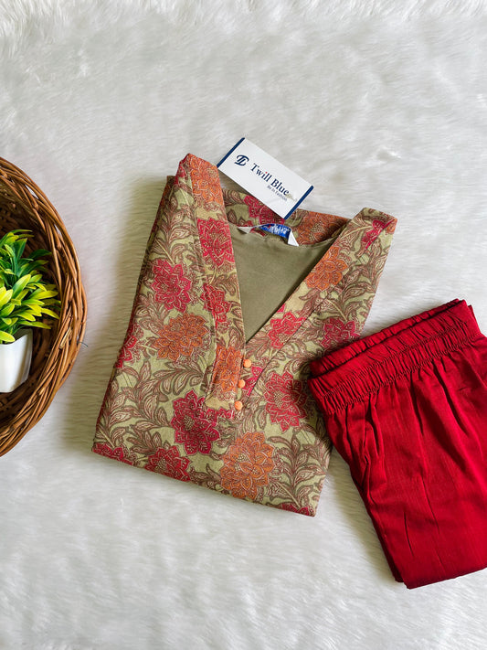 Premium Tissue Kurta Pant Sets