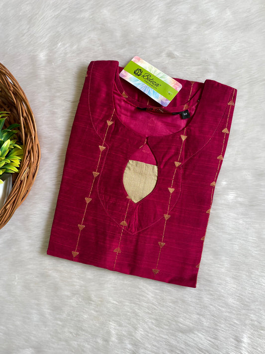 Premium Raw Silk Kurtis  (JOY005)