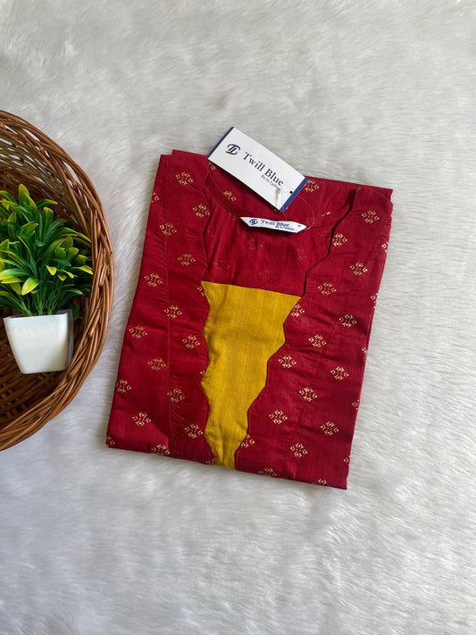Festive Buti Silk Kurtis
