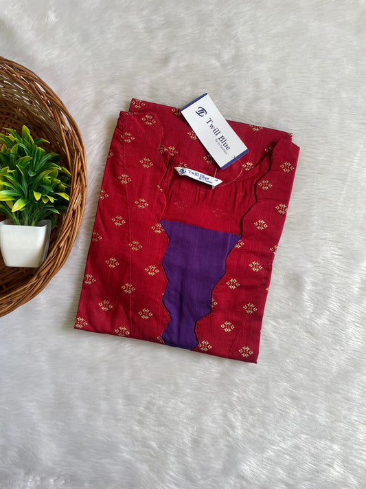 Festive Buti Silk Kurtis