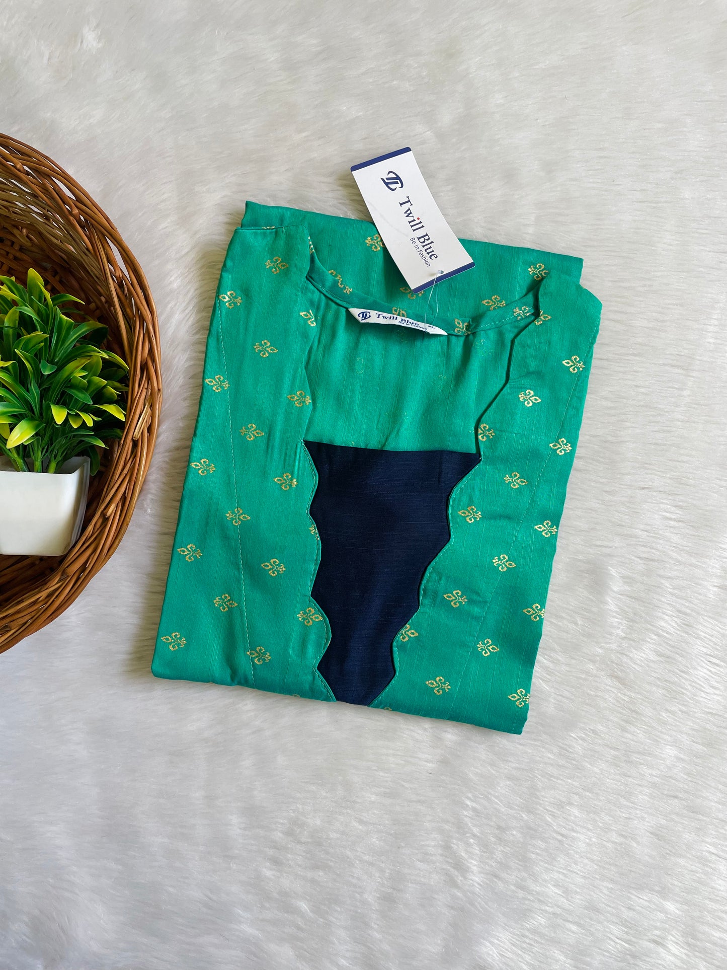 Festive Buti Silk Kurtis