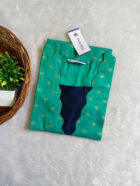 Festive Buti Silk Kurtis