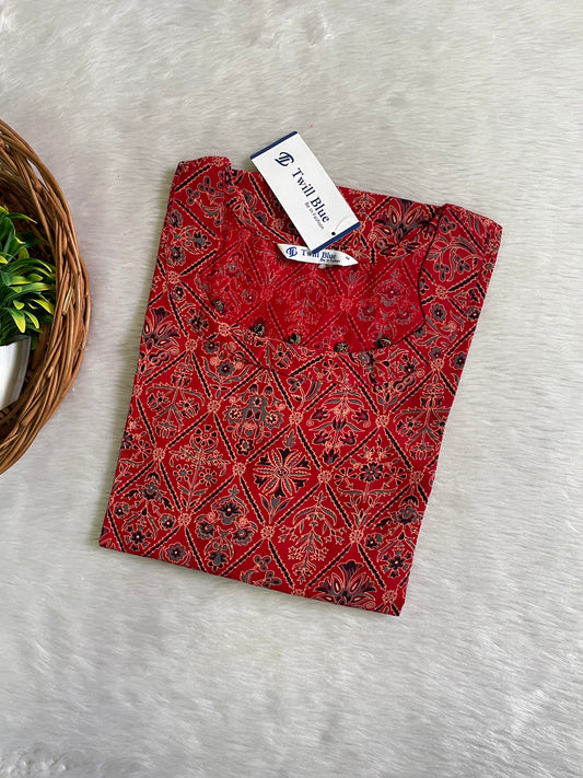 Cotton Kalamkari Kurtis