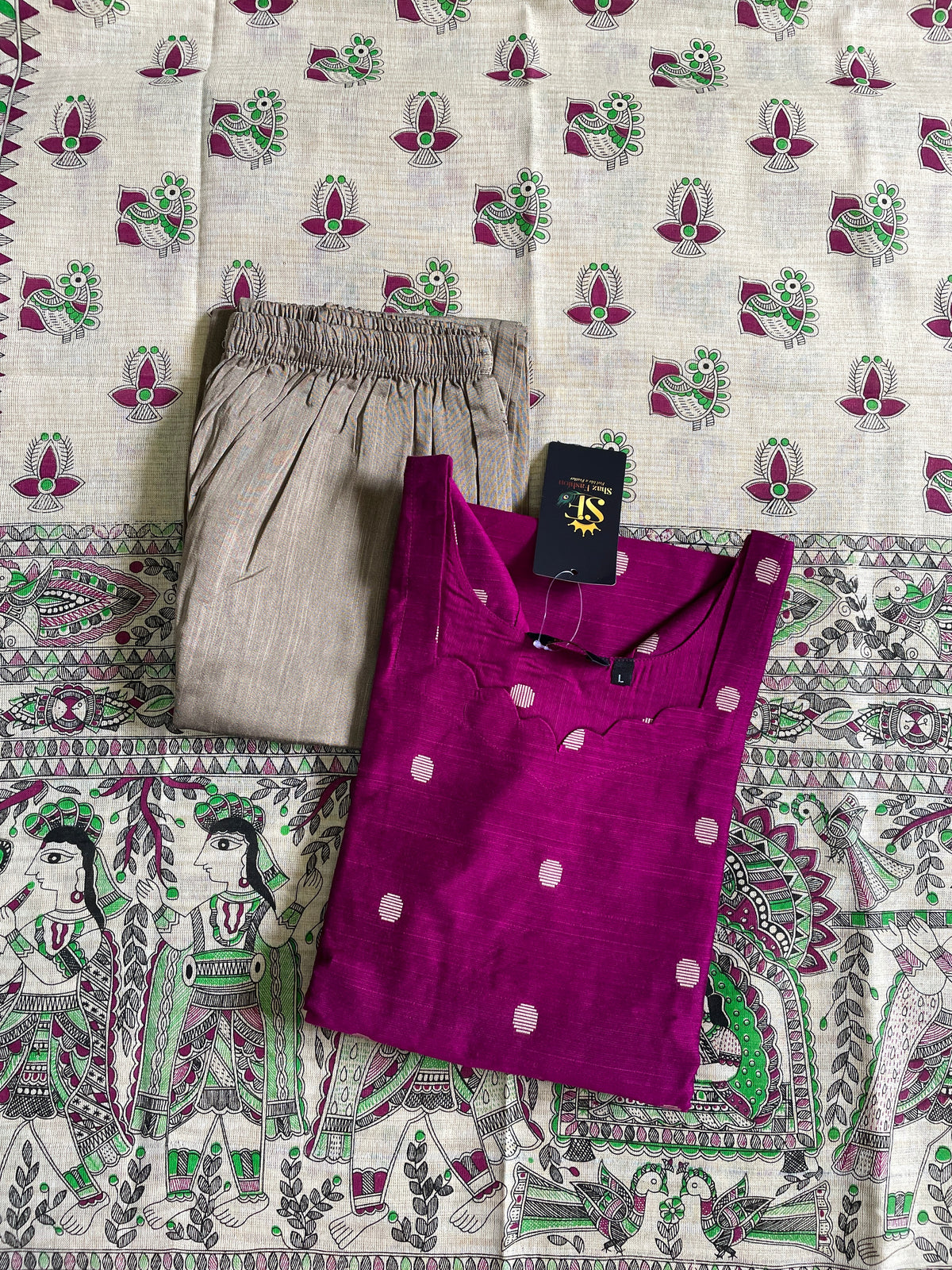 Premium Raw Silk Kurta Sets (JOY047)