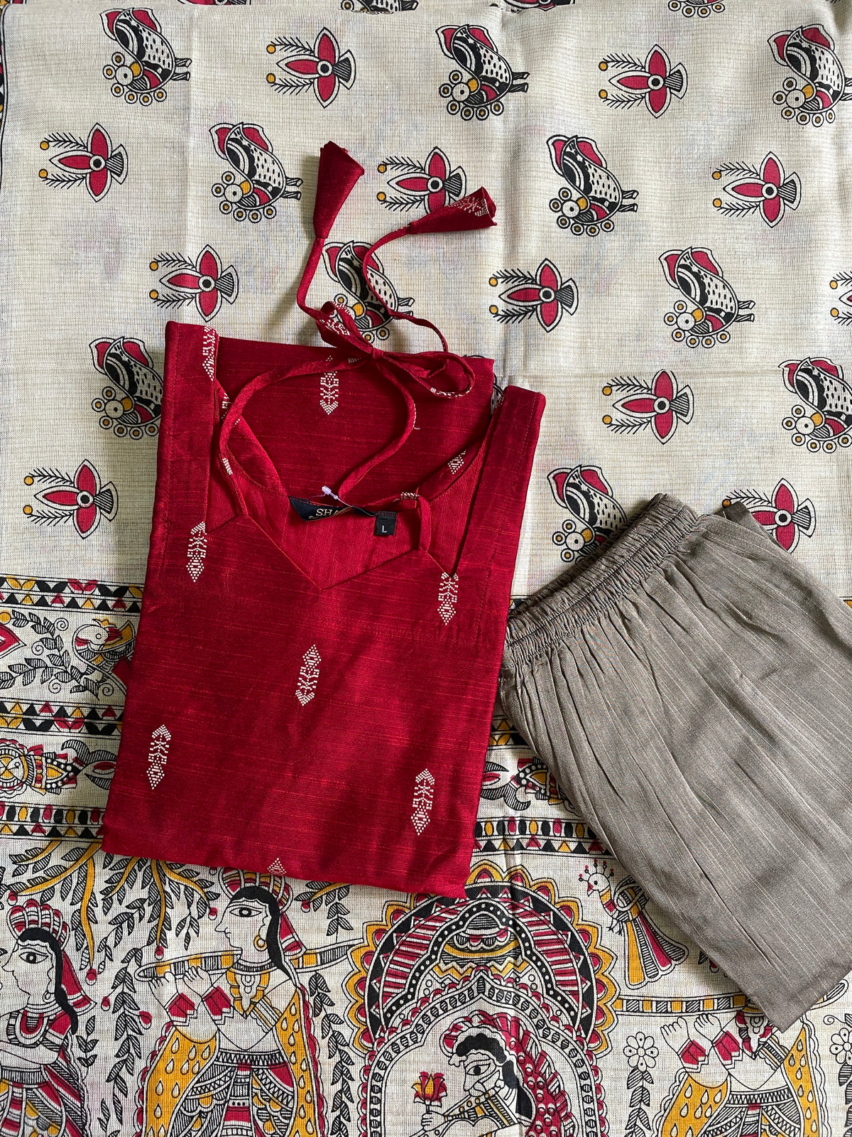 Premium Raw Silk Kurta Sets (JOY047)