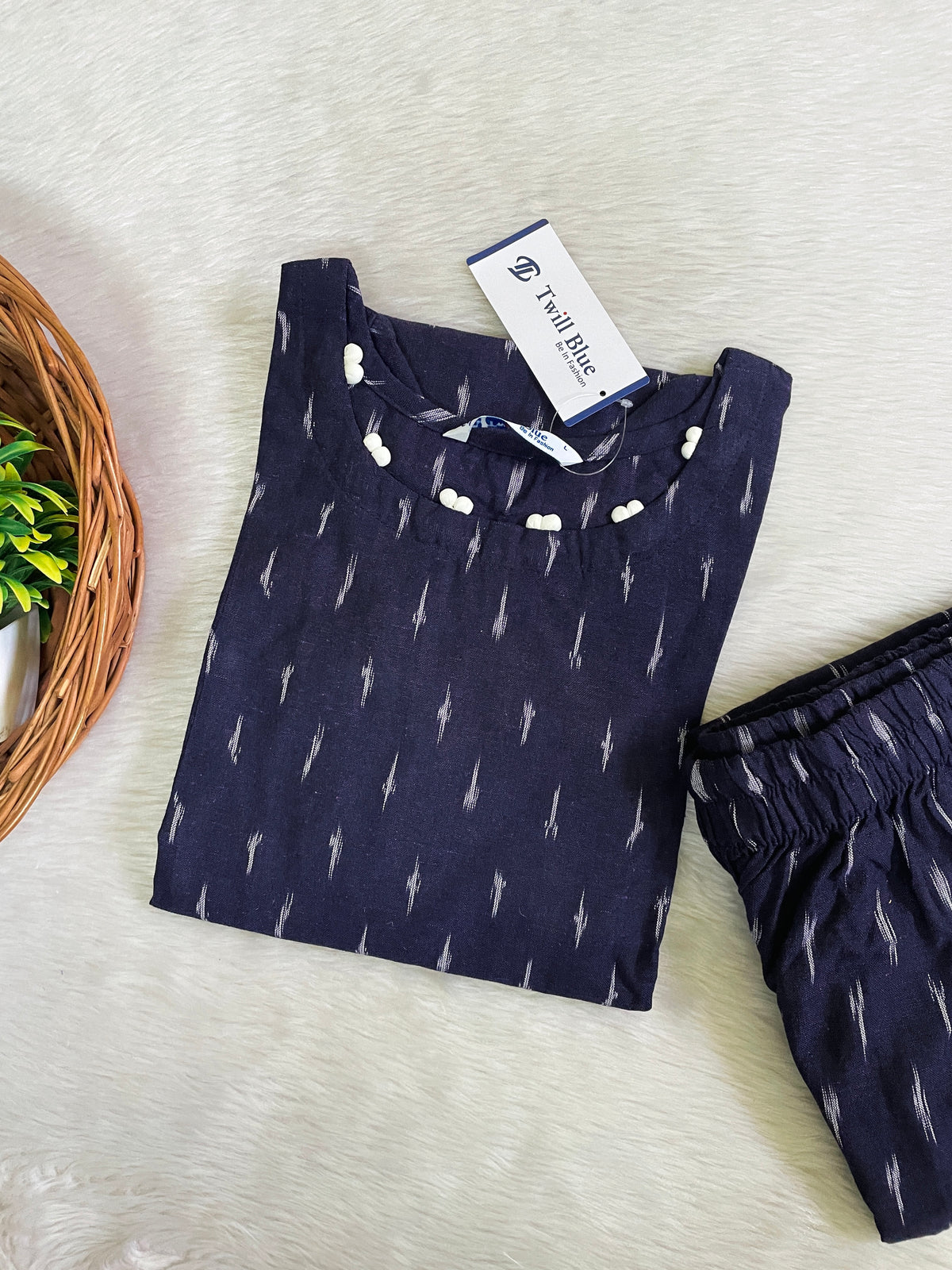 Premium Ikkat Cotton Co-ord Sets (JOY073)