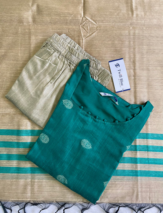 Premium Festive Buta Silk Kurta Sets (JOY010)