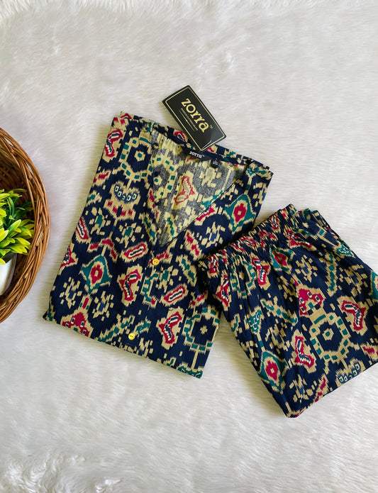 Cotton Kalamkari Aline Co-ord Sets (JOY011)