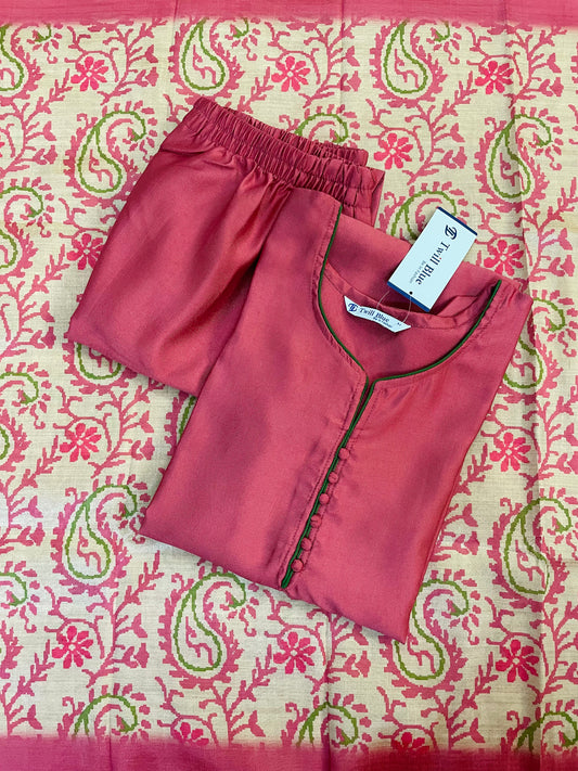 Festive Silk Kurta Sets with Kalamkari Dupatta (JOY014)