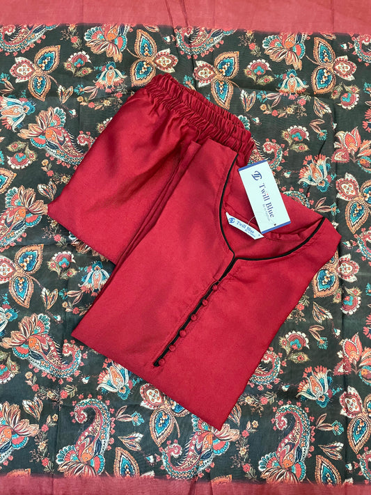 Festive Silk Kurta Sets with Kalamkari Dupatta (JOY014)