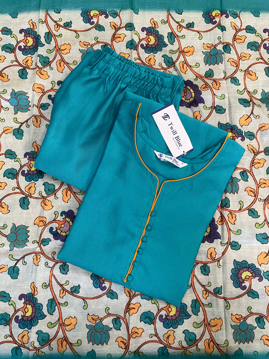 Festive Silk Kurta Sets with Kalamkari Dupatta (JOY014)