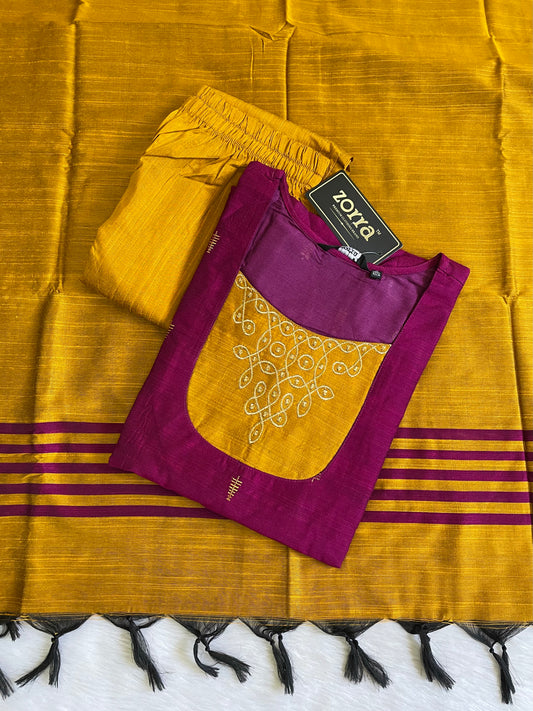 Premium Raw Silk Kurta Sets (JOY017)