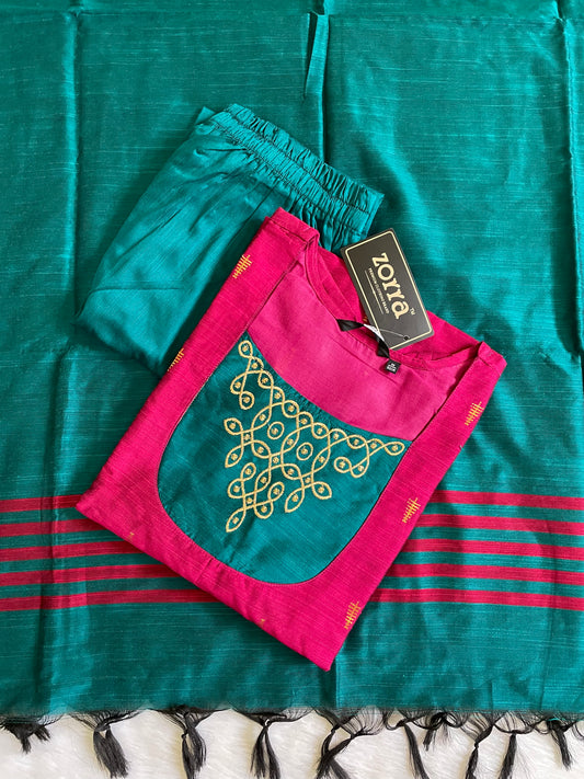 Premium Raw Silk Kurta Sets (JOY017)