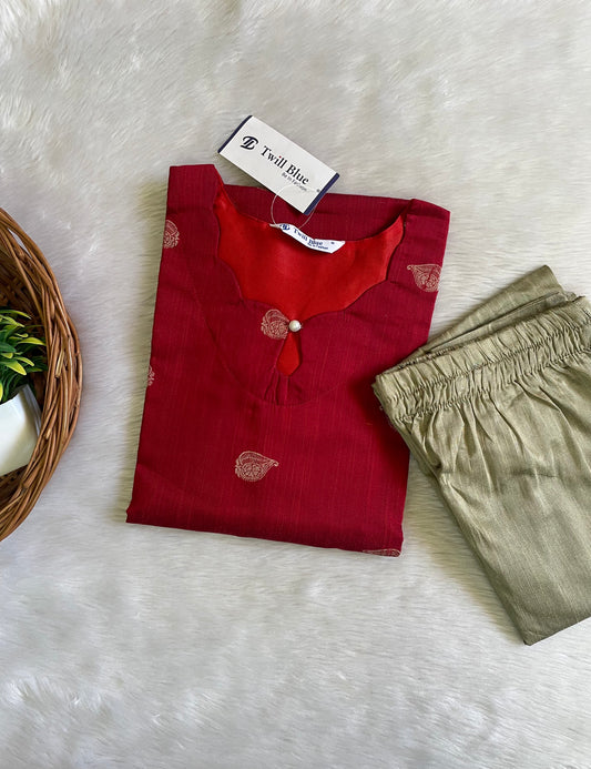 Premium Festive Buta Silk Co-ord Sets (JOY019)