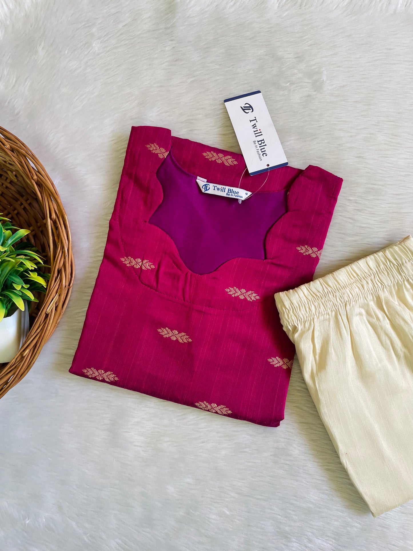 Premium Festive Buta Silk Co-ord Sets (JOY019)