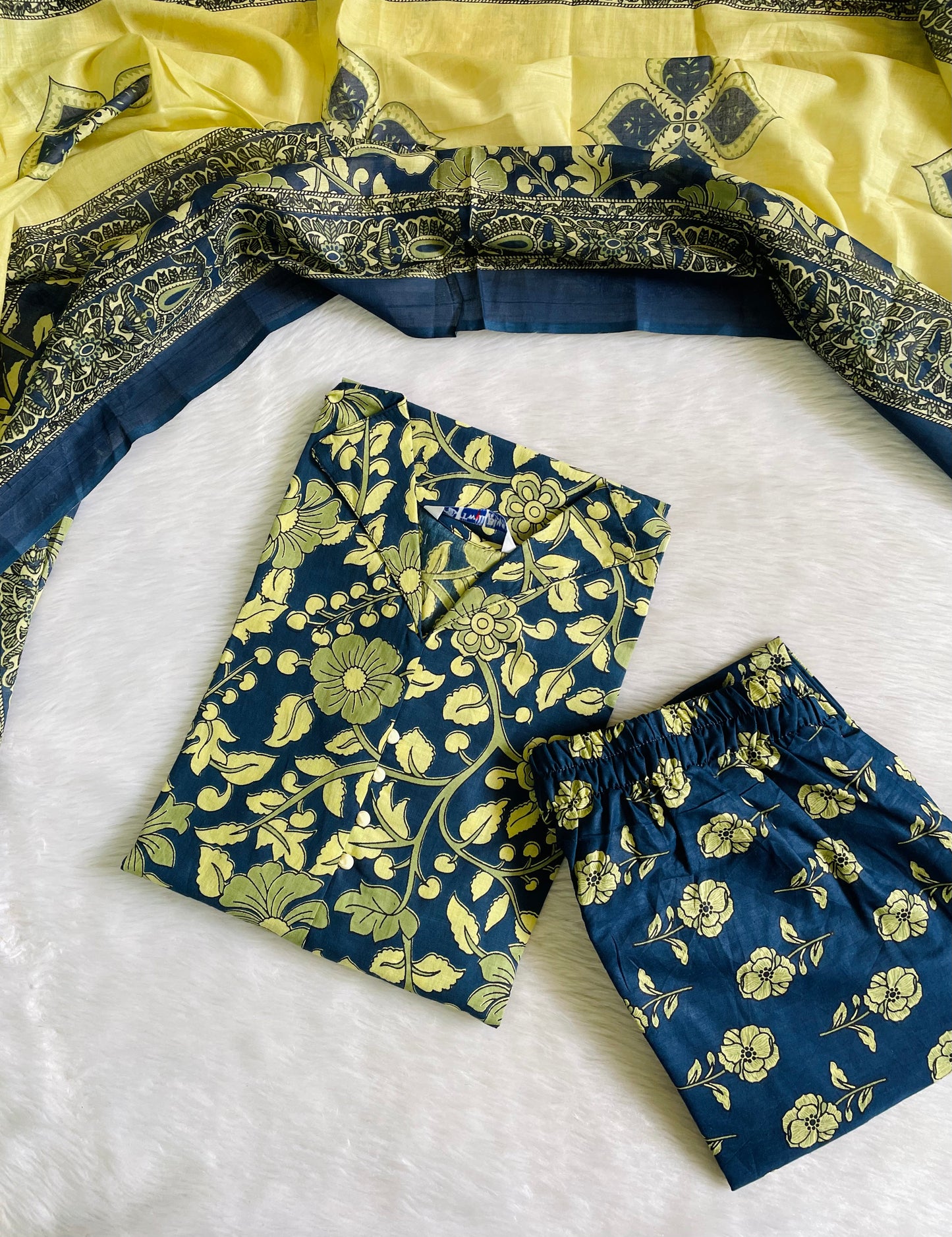 Cotton Kalamkari Kurta Sets (JOY024)