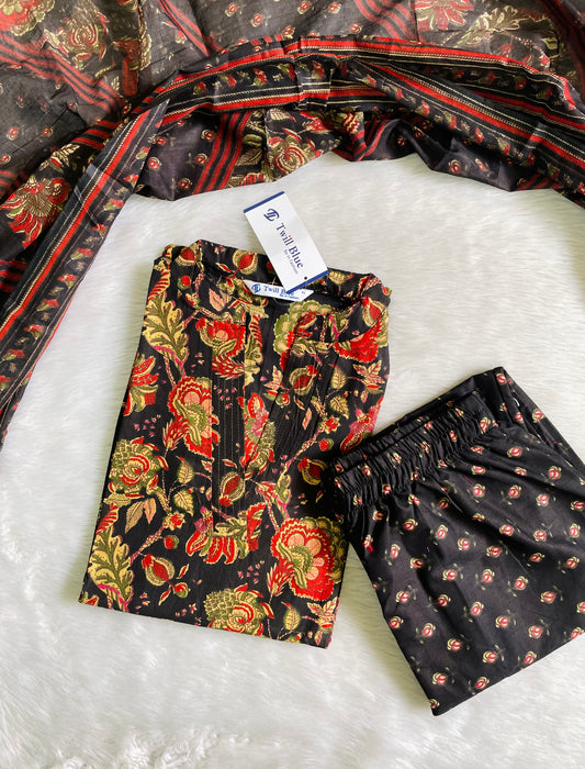 Cotton Kalamkari Kurta Sets (JOY024)