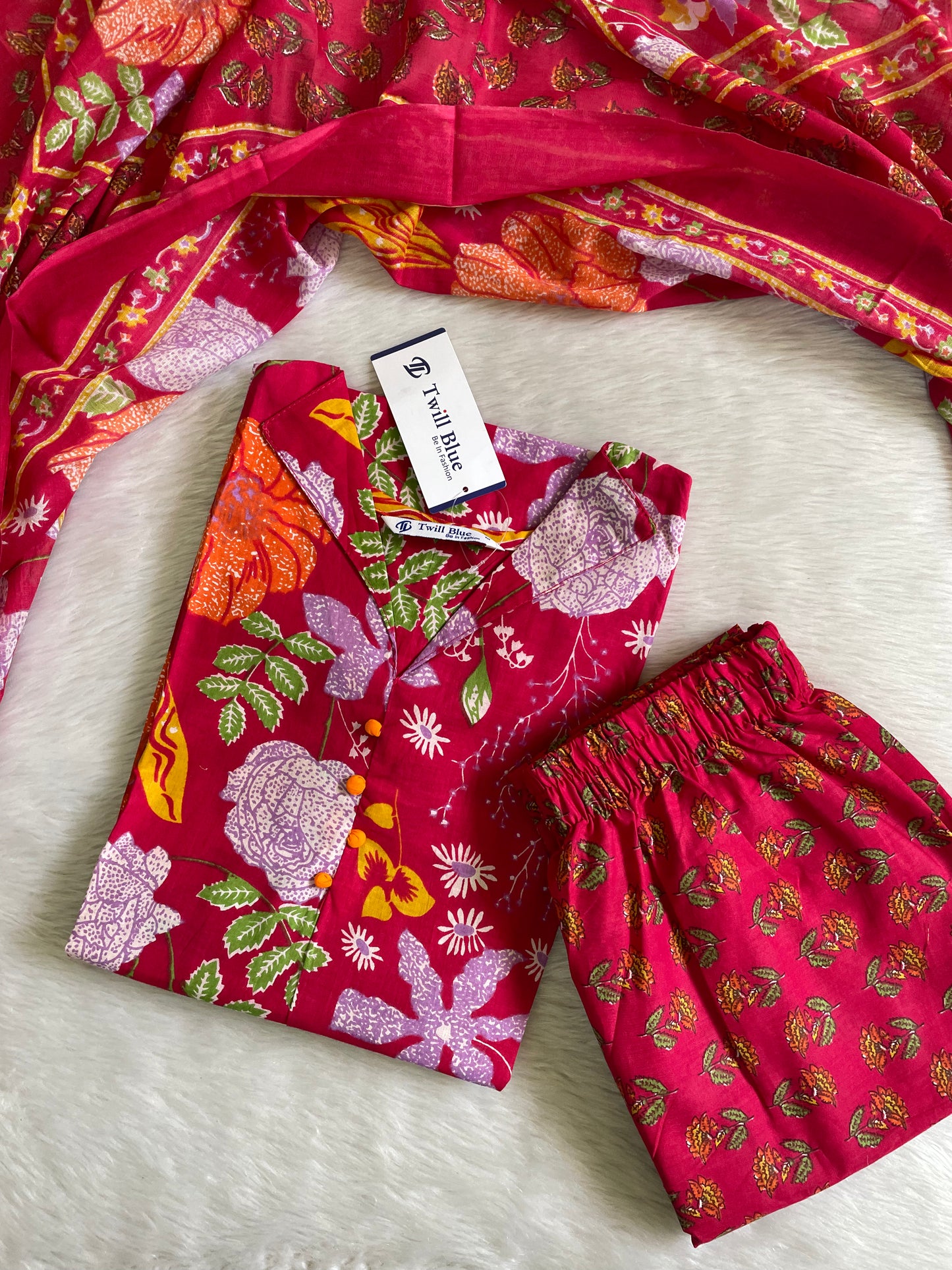Cotton Kalamkari Kurta Sets (JOY024)