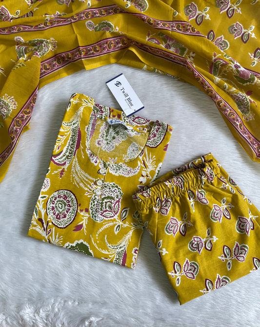 Cotton Kalamkari Kurta Sets (JOY024)