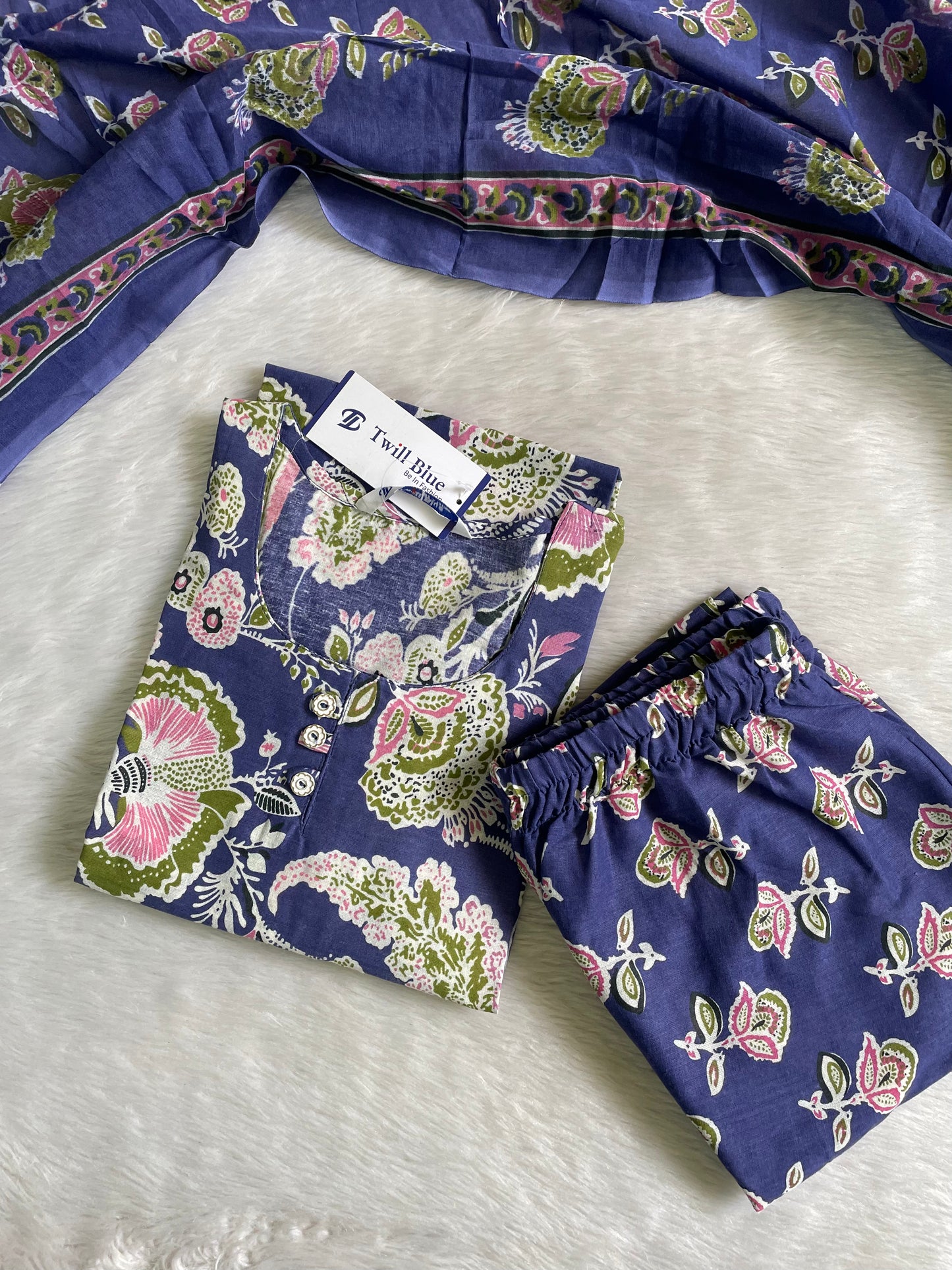 Cotton Kalamkari Kurta Sets (JOY024)