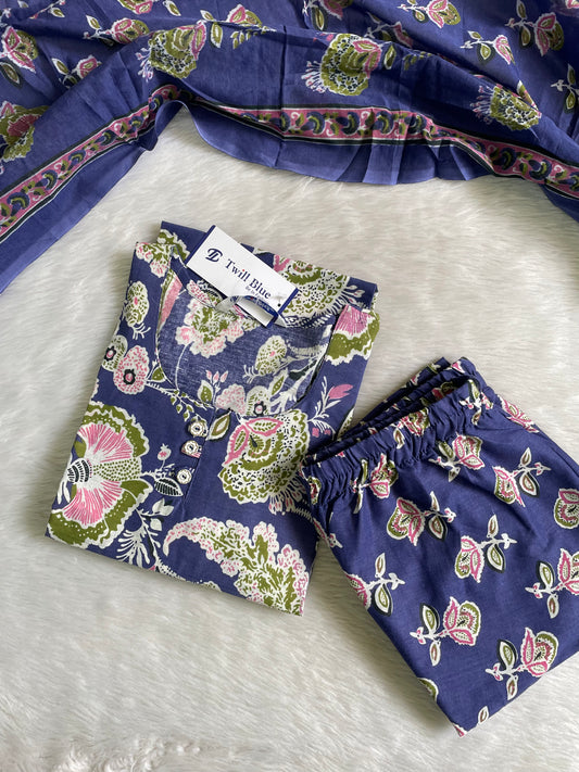 Cotton Kalamkari Kurta Sets (JOY024)