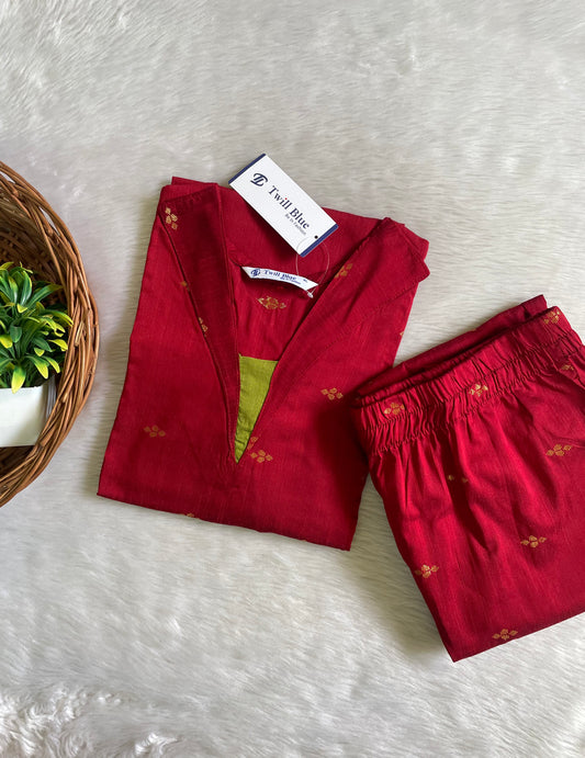 Premium Festive Buta Silk Co-ord Sets (JOY025)