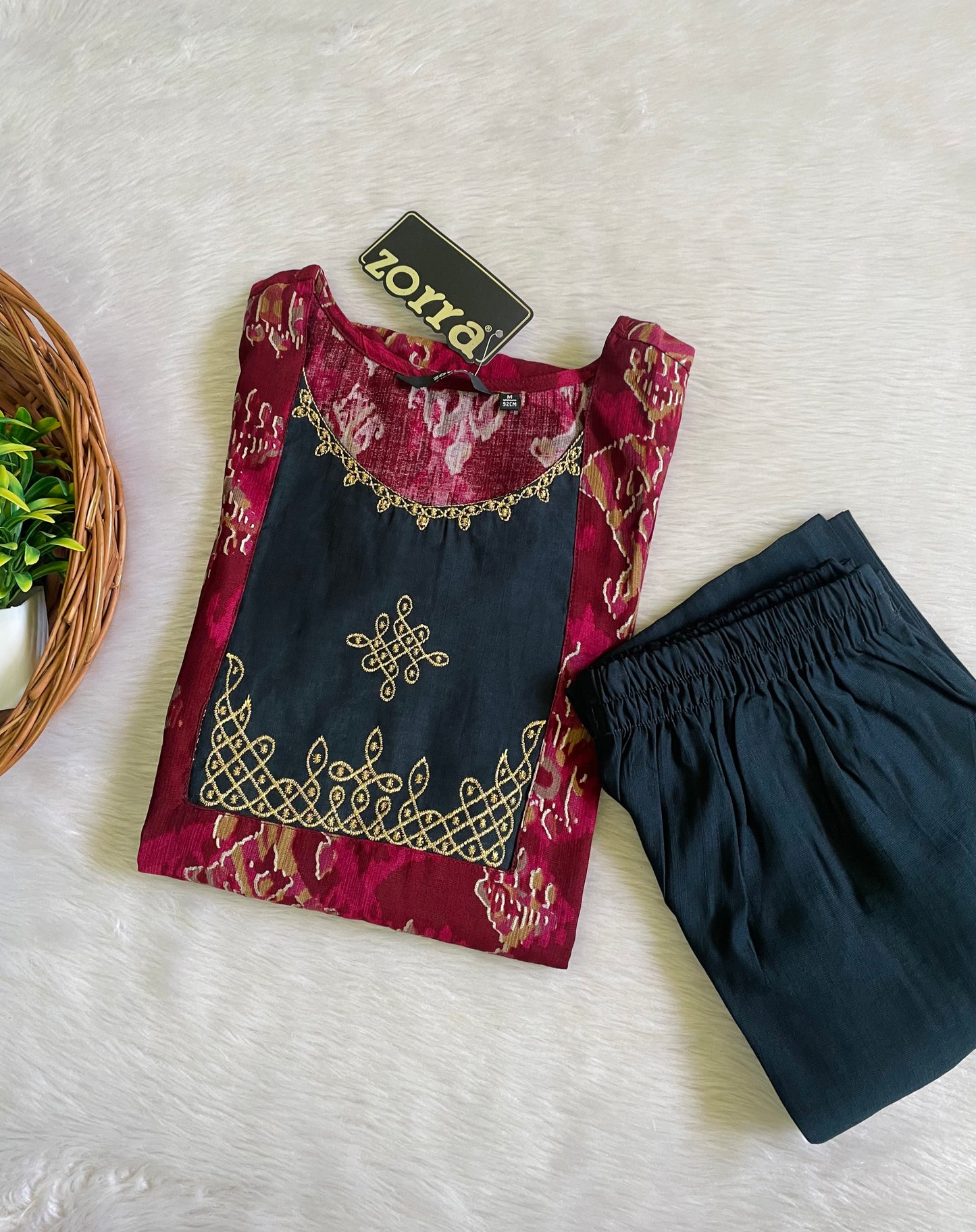 Kolam Embroidery Co-ord Sets (JOY033)