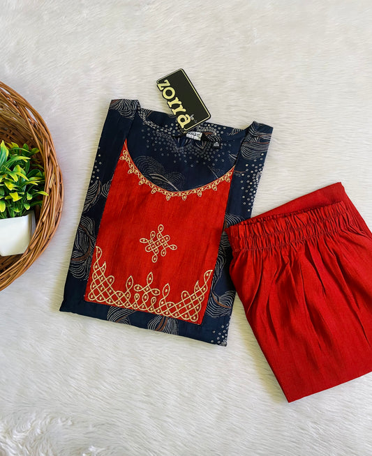 Kolam Embroidery Co-ord Sets (JOY033)