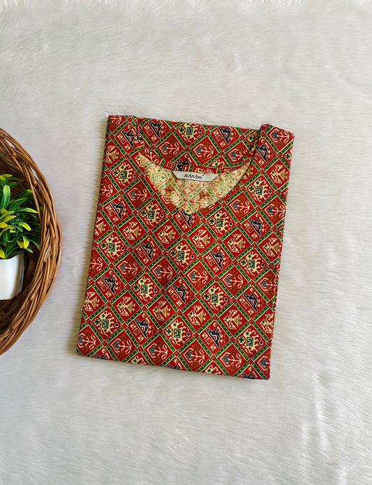 Cotton Kalamkari Kurtis