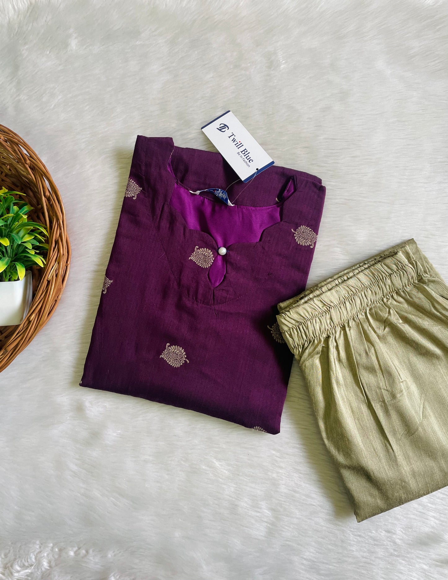 Premium Raw Silk Co-ord Sets (JOY036)