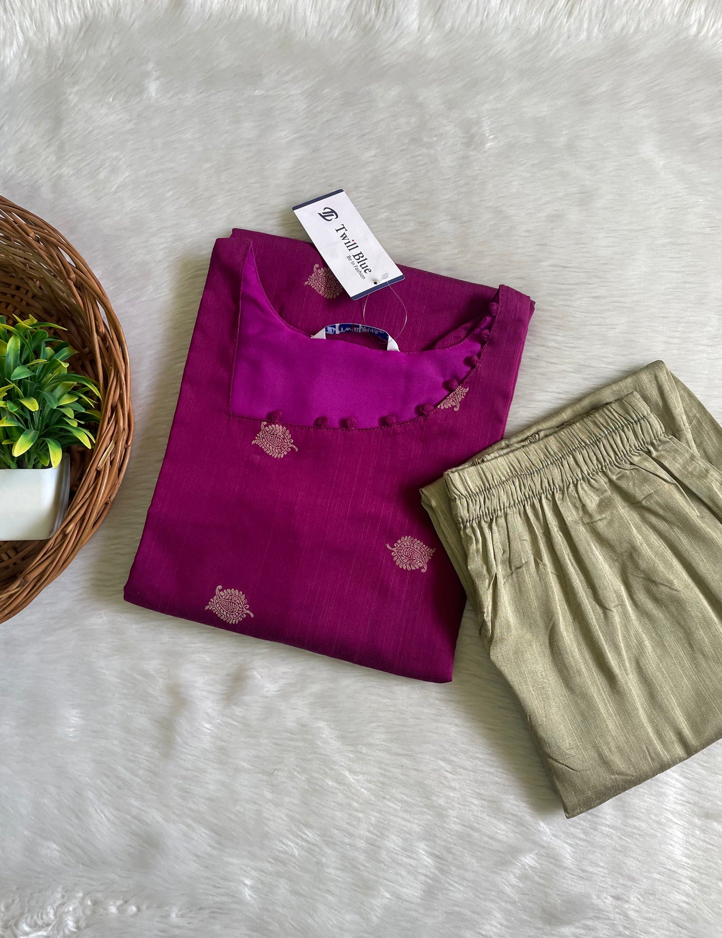Premium Raw Silk Co-ord Sets (JOY036)