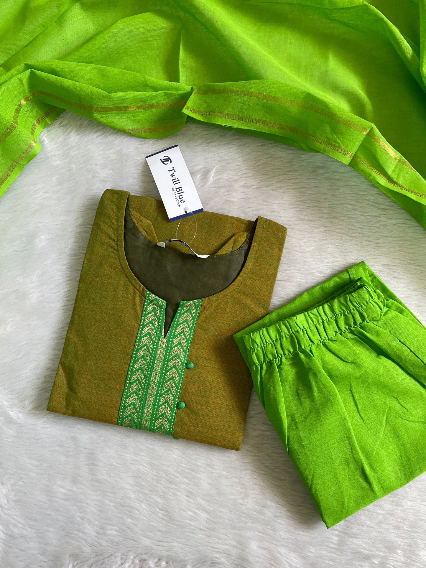Premium Chettinad Cotton Kurta Sets (JOY037)