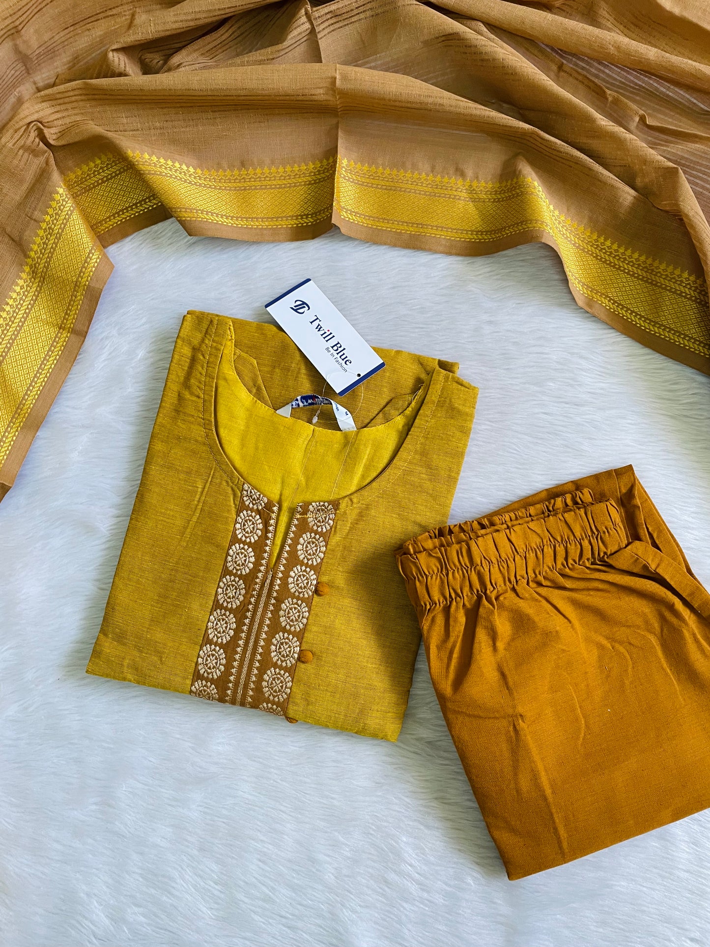 Premium Chettinad Cotton Kurta Sets (JOY037)