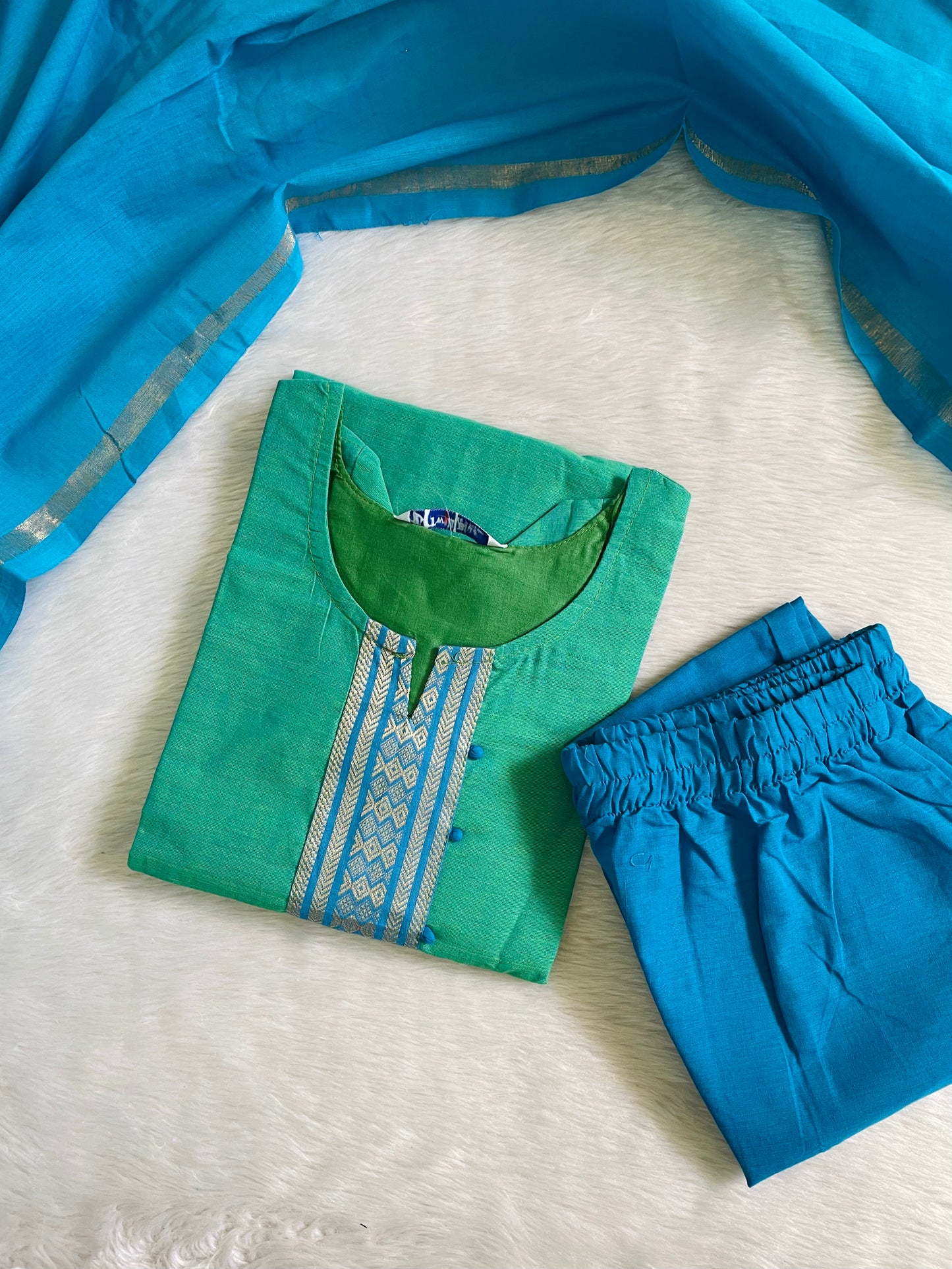 Premium Chettinad Cotton Kurta Sets (JOY037)