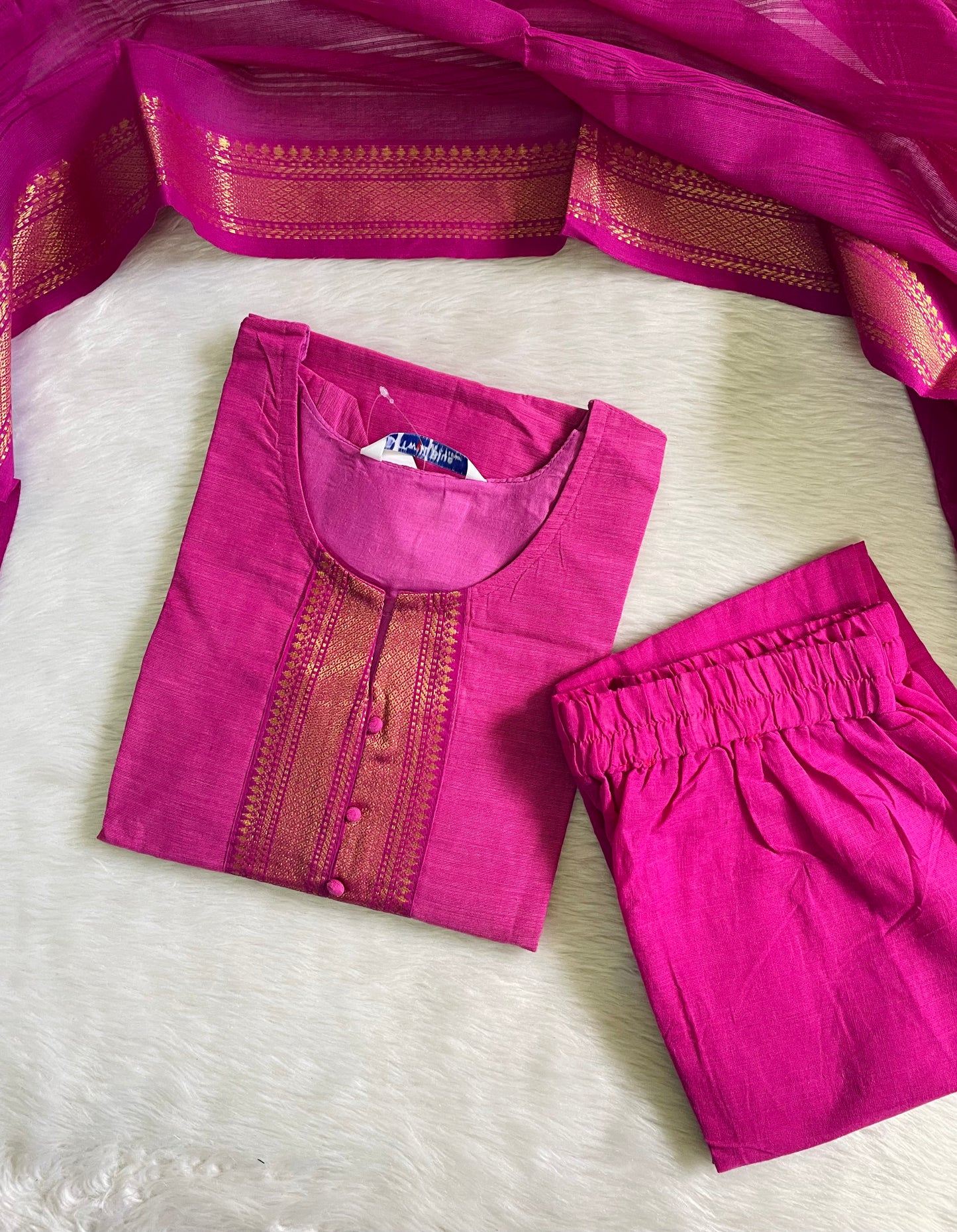 Premium Chettinad Cotton Kurta Sets (JOY037)