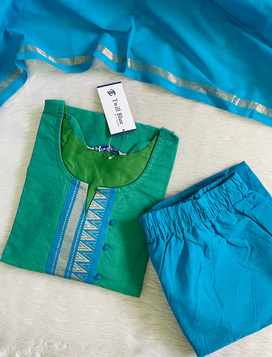 Premium Chettinad Cotton Kurta Sets (JOY037)