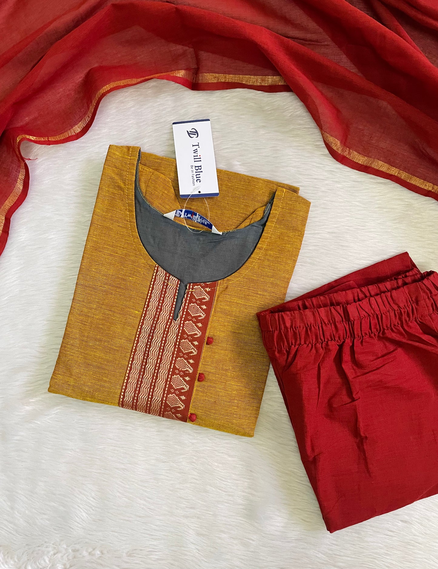Premium Chettinad Cotton Kurta Sets (JOY037)