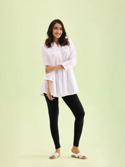 Black || Ankle Length Leggings